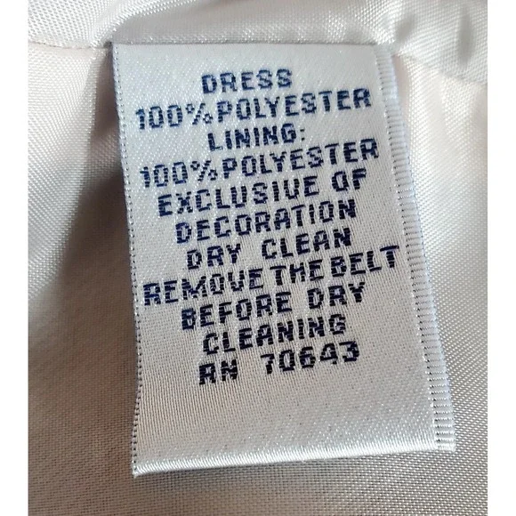 Jessica Howard Dress 12 Brown Belt Cap Sleeve Tweed Tan/Brown Sheath Poly Lined - Picture 11 of 13